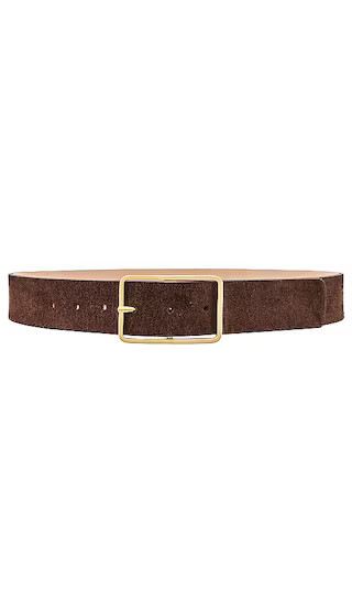 B-Low the Belt Milla Suede Belt in Chocolate. - size L | Revolve Clothing (Global)