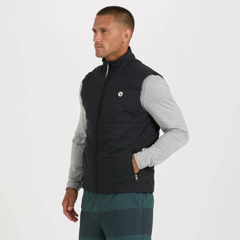 Echo Insulated Vest | Black | Vuori Clothing (US & Canada)