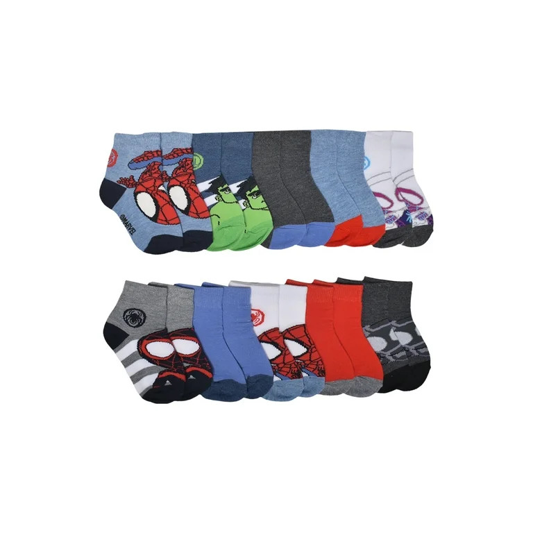 Character Toddler Ankle Socks, 10-Pack, Sizes 12M-5T | Walmart (US)