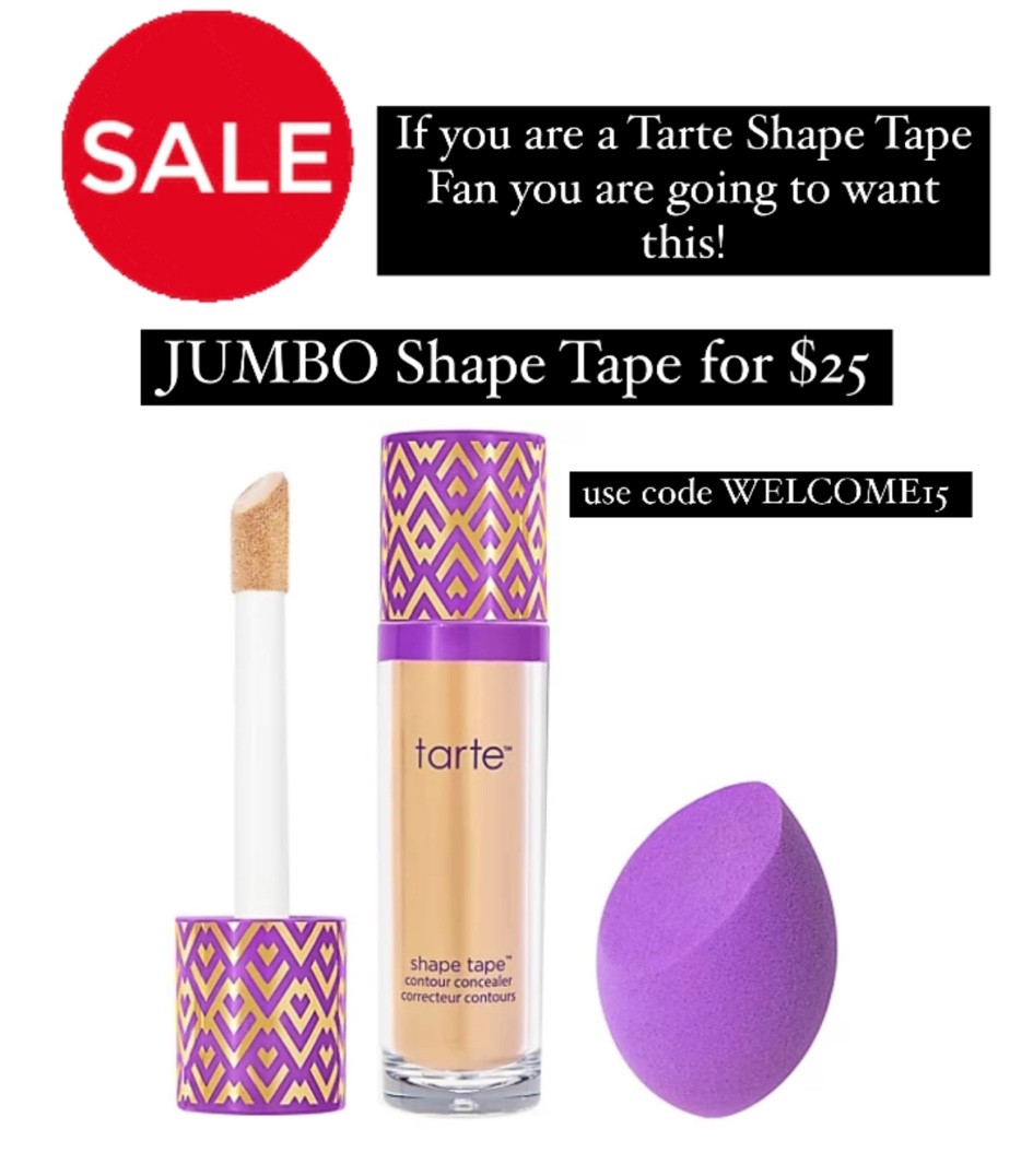 JUMBO Tarte Shape Tape on sale

#LTKsalealert #LTKbeauty #LTKfindsunder50