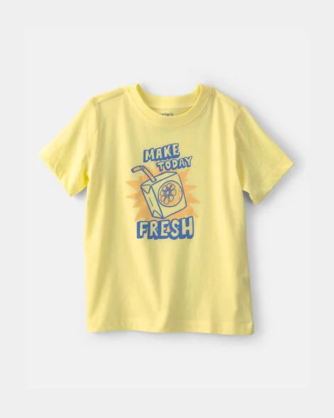 Toddler Juicebox Graphic Tee - Yellow | Carter's Inc