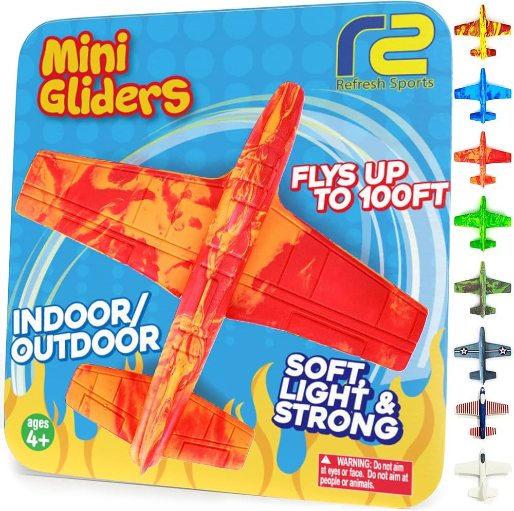 Airplane Toy Foam Glider Plane for Kids: Best Outdoor Toys for Boys & Girls - Kid Stocking Stuffe... | Amazon (US)