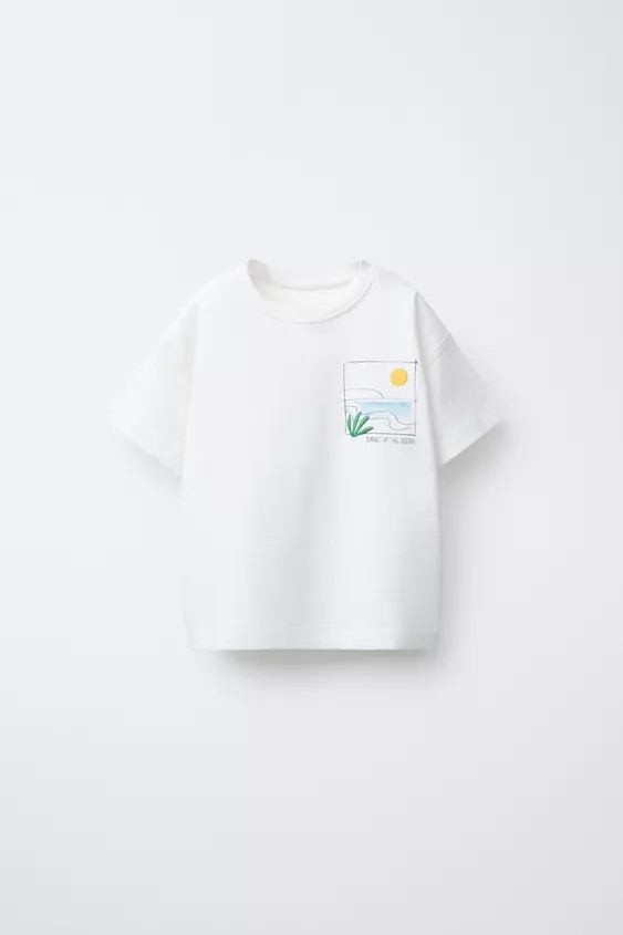 LANDSCAPE PRINT T-SHIRT | Zara UK