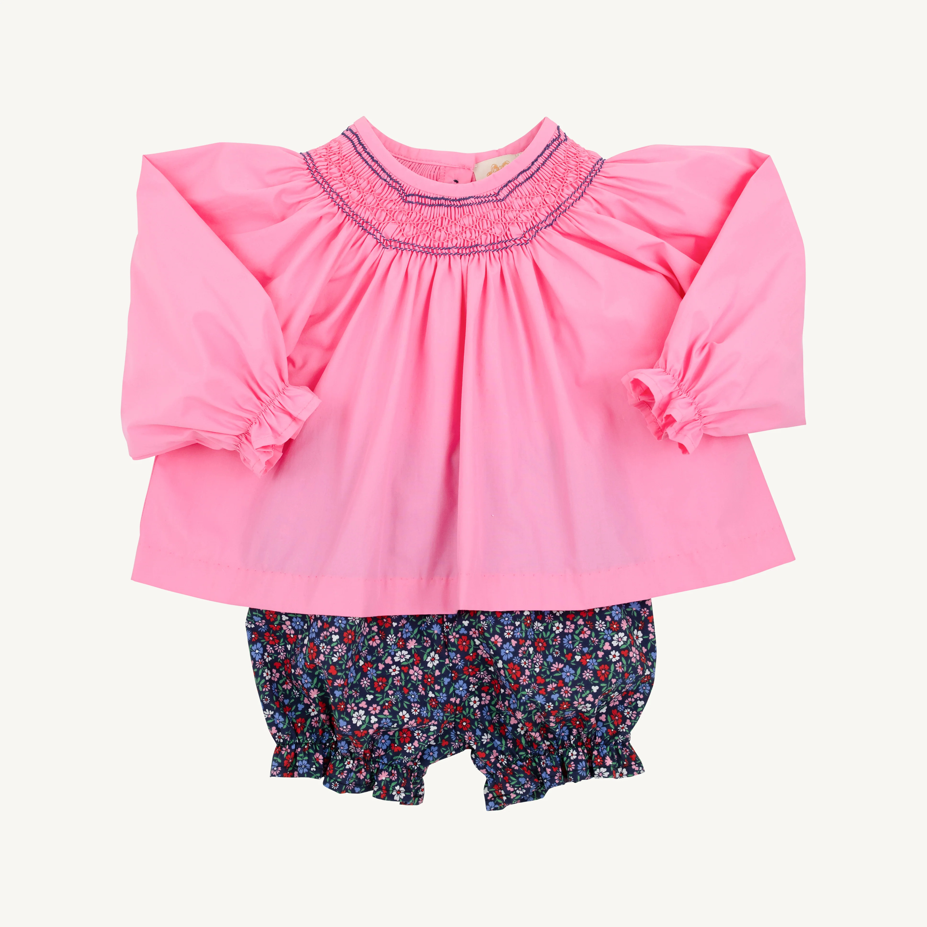 Bell House Bloomer Set - Hamptons Hot Pink with Fairfax Farm Floral | The Beaufort Bonnet Company