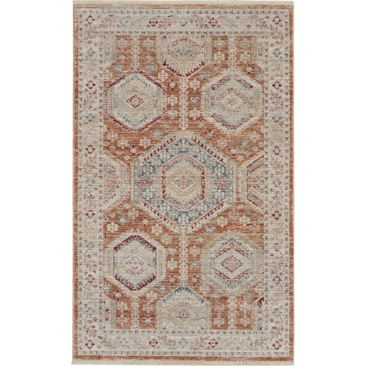 Nourison Enchanting Home Vintage Indoor Rug Brick 3' x 5' | Target