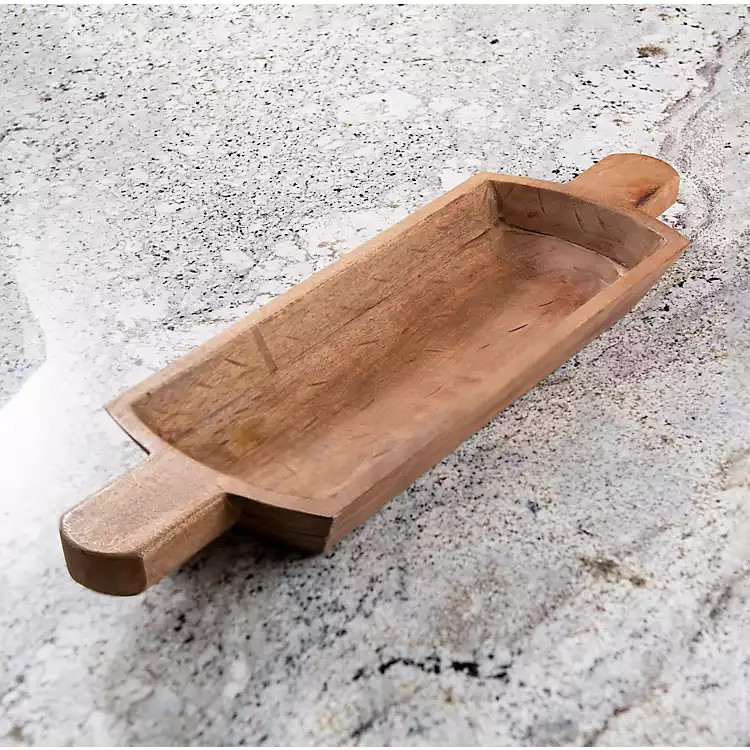 Mango Wood Dough Bowl, 27 in. | Kirkland's Home