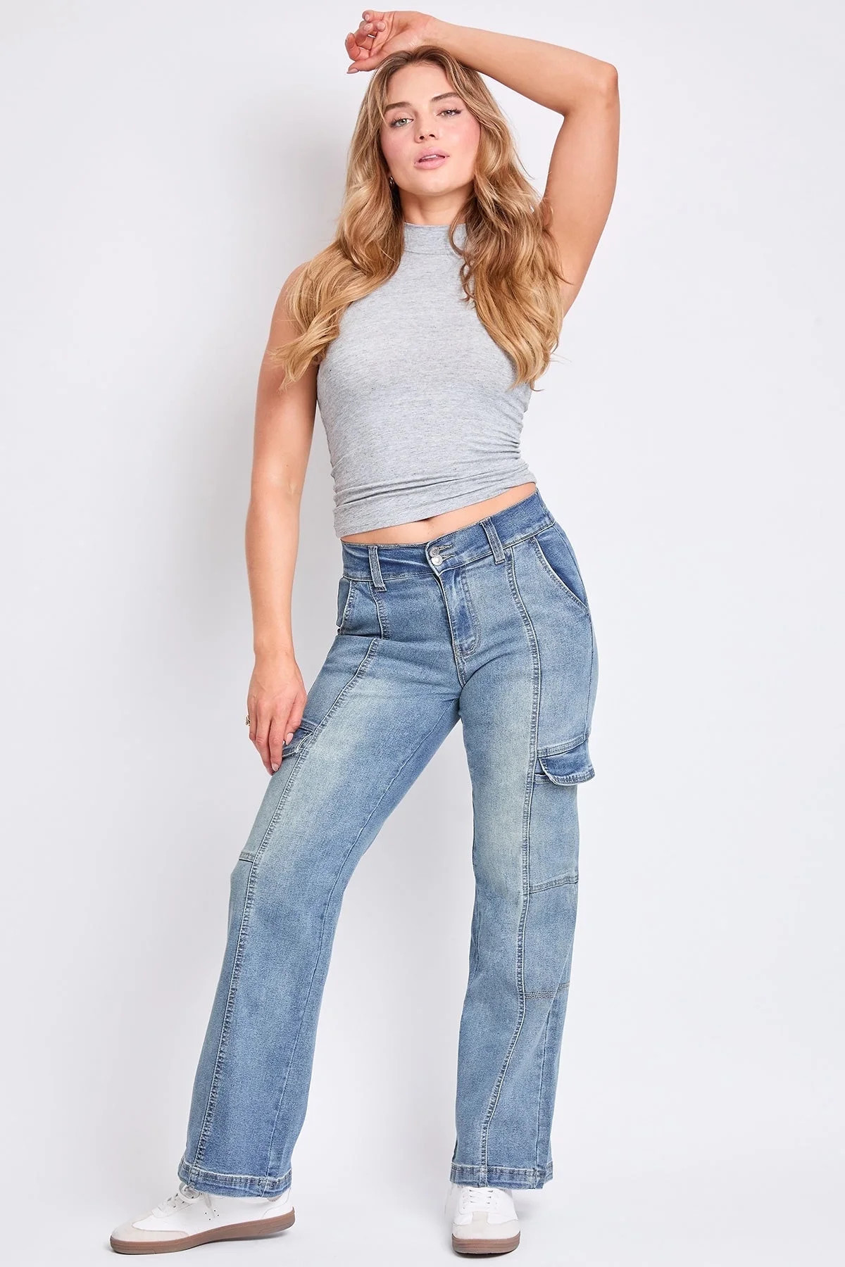 YMI Jeans Women's Straight Cargo Jeans | Walmart (US)
