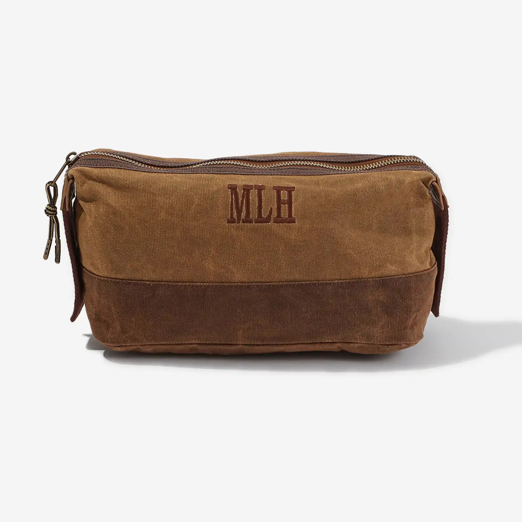 Personalized Waxed Canvas Dopp Kit | Marleylilly