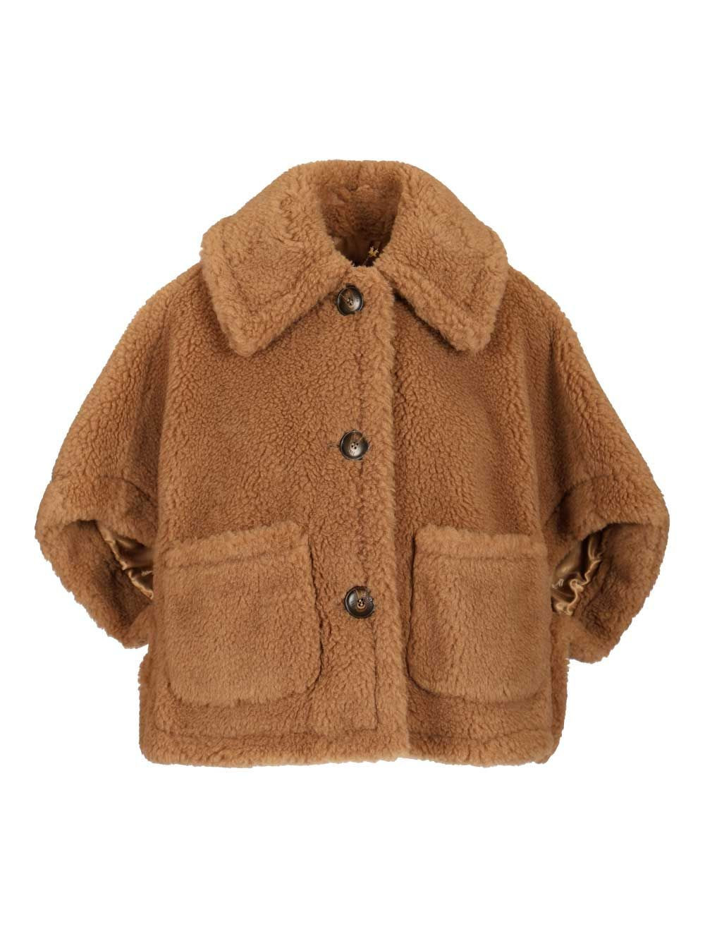 Max Mara Short Cape In Teddy Fabric | Italist.com US