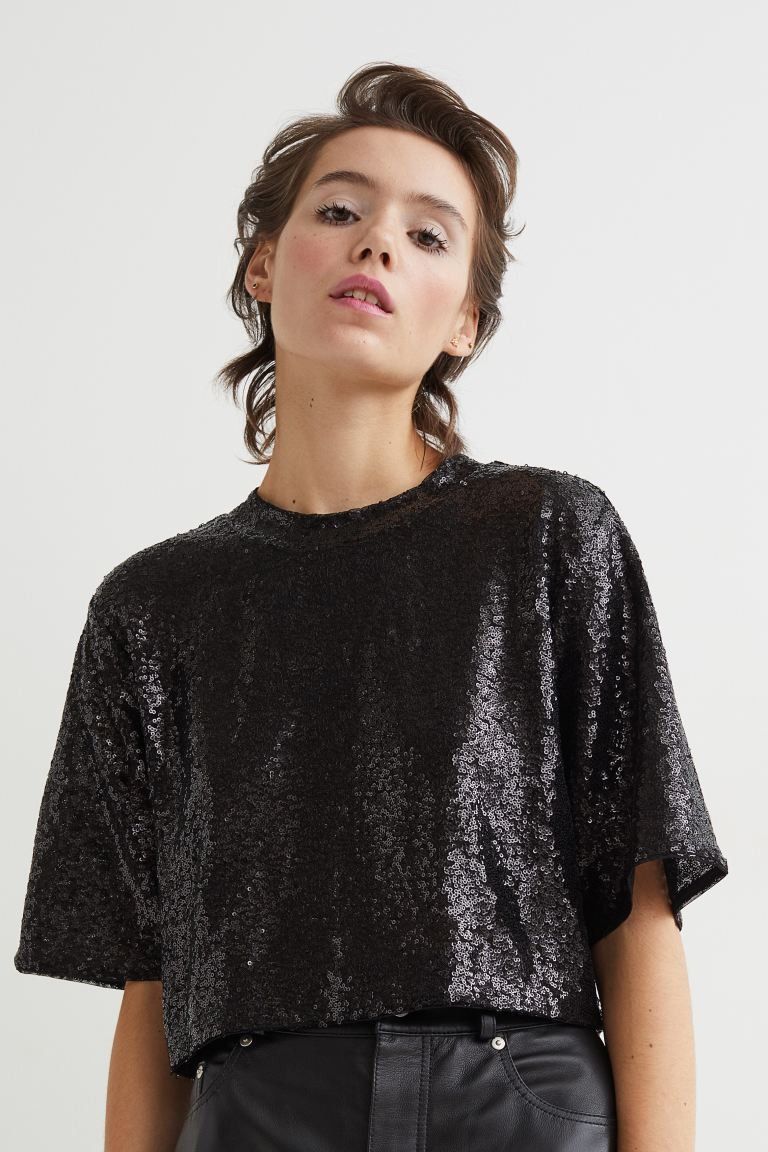 Sequined Crop Top | H&M (US + CA)