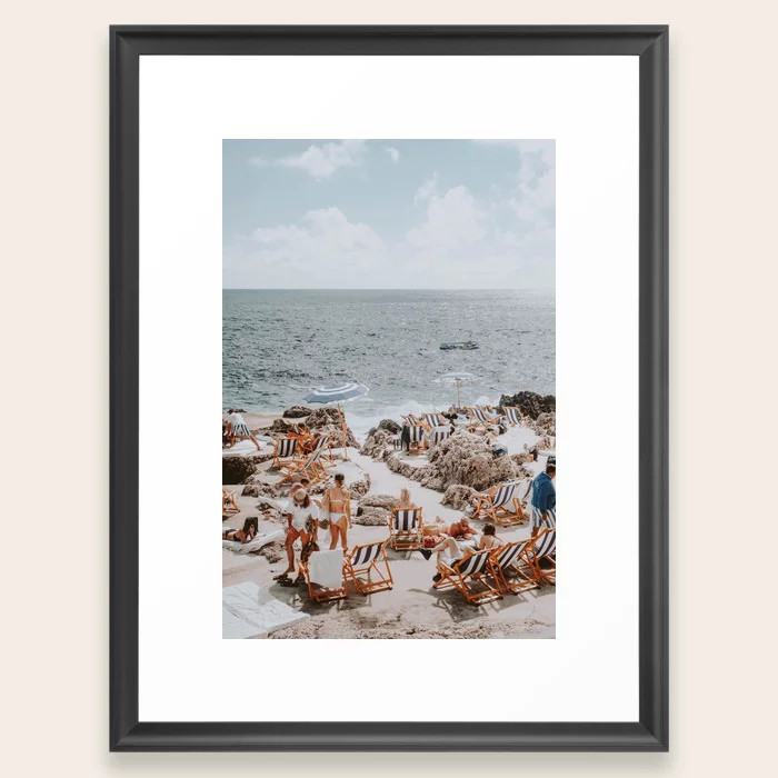 capri, italy Framed Art Print | Society6