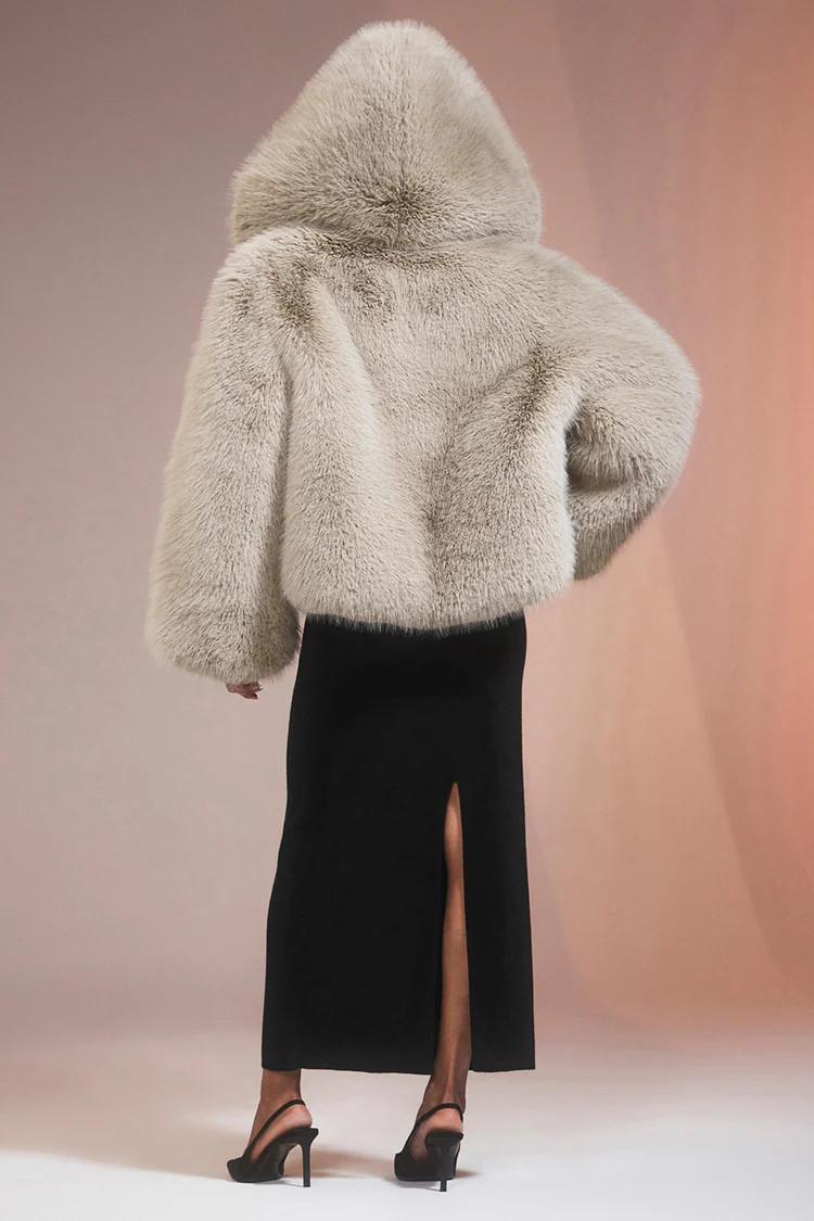 Opulent Faux Fur Statement Jacket - Oat | Alo Yoga (US)