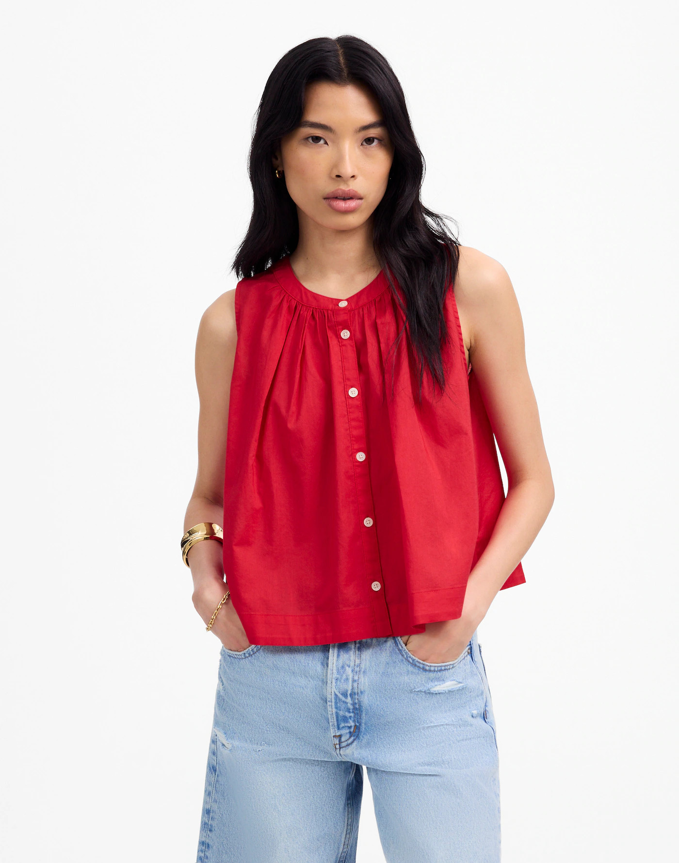 Button-Front Tank | Madewell
