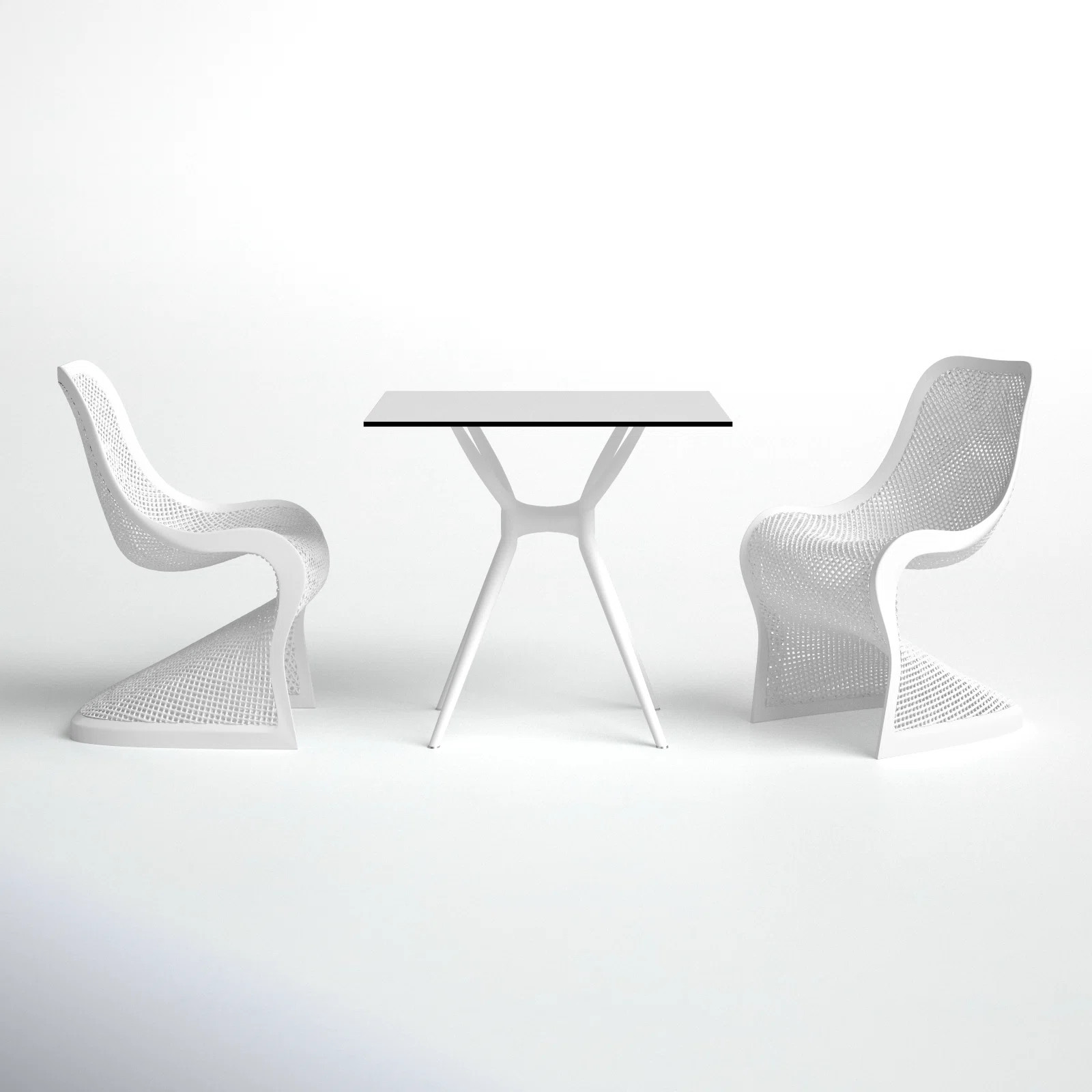 Farrah 2 - Person Patio Dining Set with Square Table | Wayfair North America