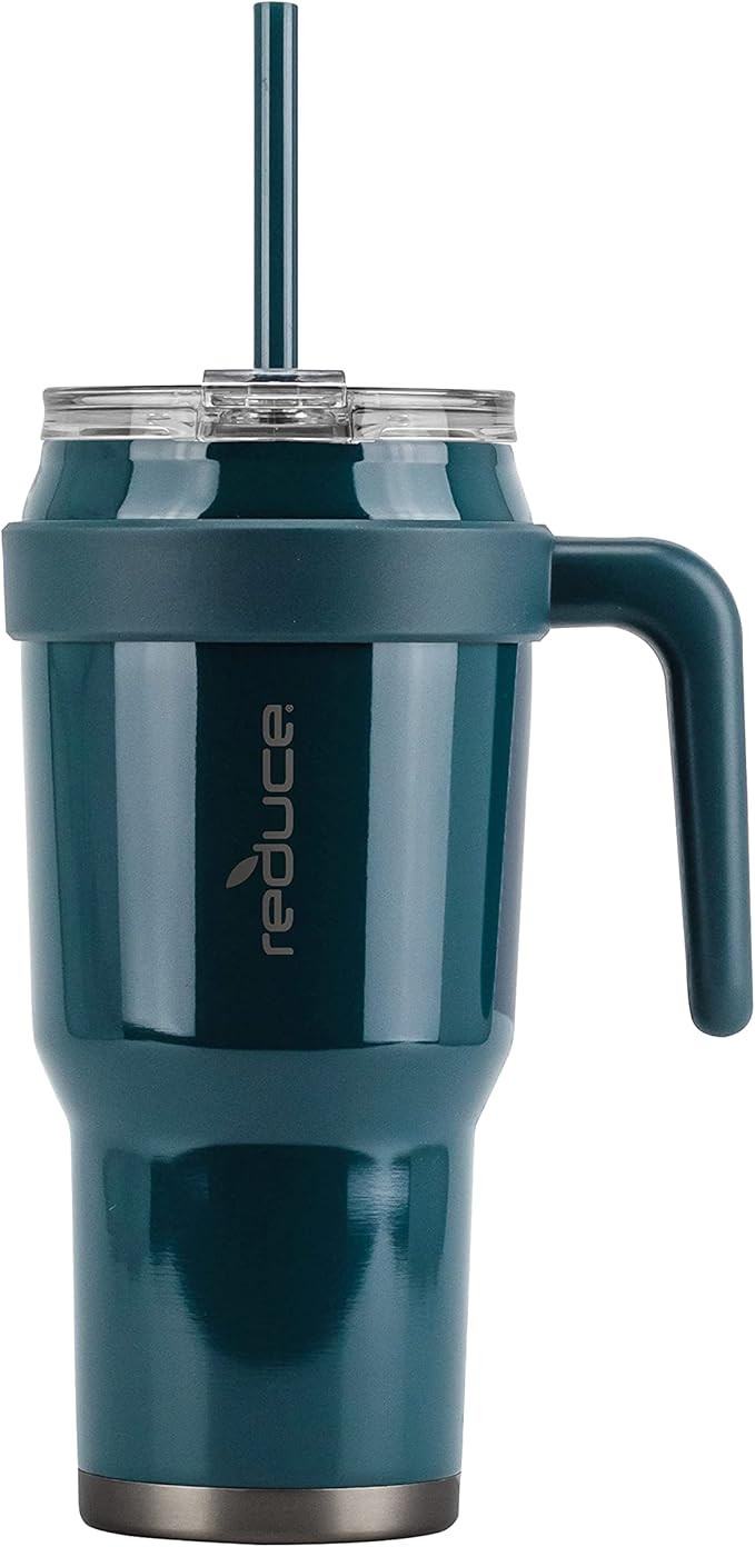 Reduce 40 oz Tumbler with Handle and Straw, Stainless Steel with Sip-It-Your-Way Lid - Keeps Drin... | Amazon (US)