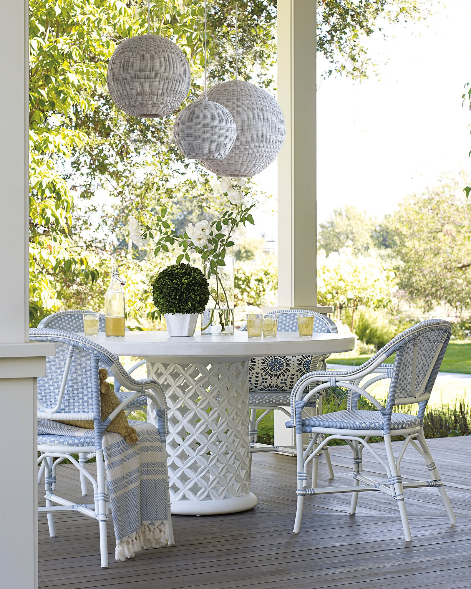 Bamileke Round Dining Table | Serena and Lily