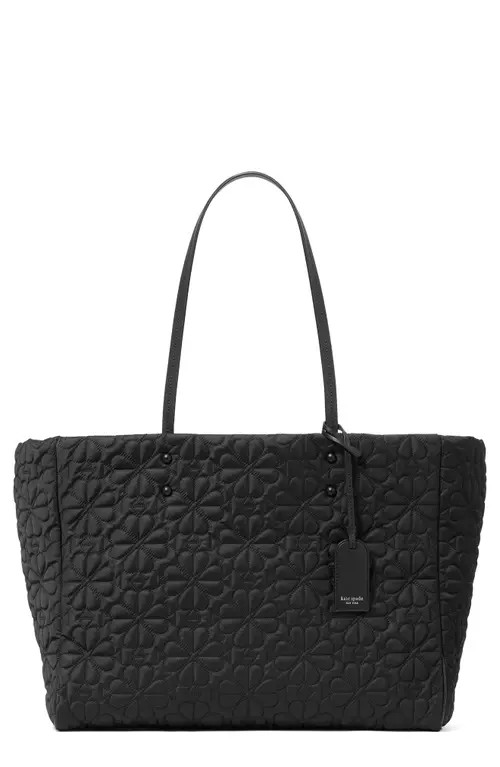 Kate Spade New York large tilly quilted tote in Black at Nordstrom | Nordstrom