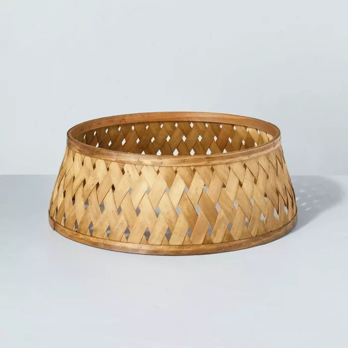 Light Stained Woven Tree Collar - Hearth &#38; Hand&#8482; with Magnolia | Target