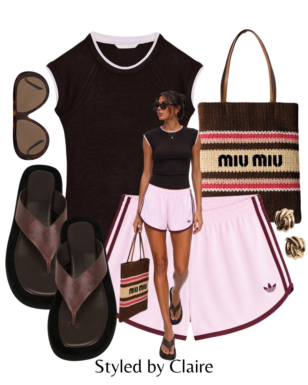 PINK & BROWN ADIDAS SPRINTERS🤎💗
Tags: mini shorts contrast lined tshirt tank Zara Tony bianco sandals flat thong miu miu raffle crochet bag sunglasses earrings fashion city break summer inspo outfit ideas casual basics ootd trending style

#LTKsummer #LTKstyletip #LTKshoes