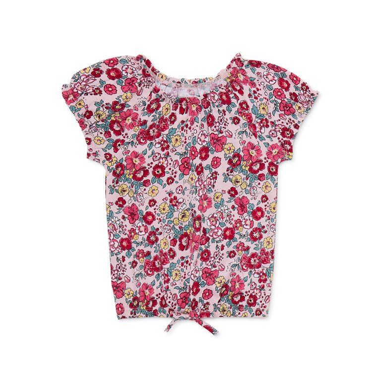 Garanimals Toddler Girls Short Sleeve Print Top, Sizes 12 Months-5T | Walmart (US)
