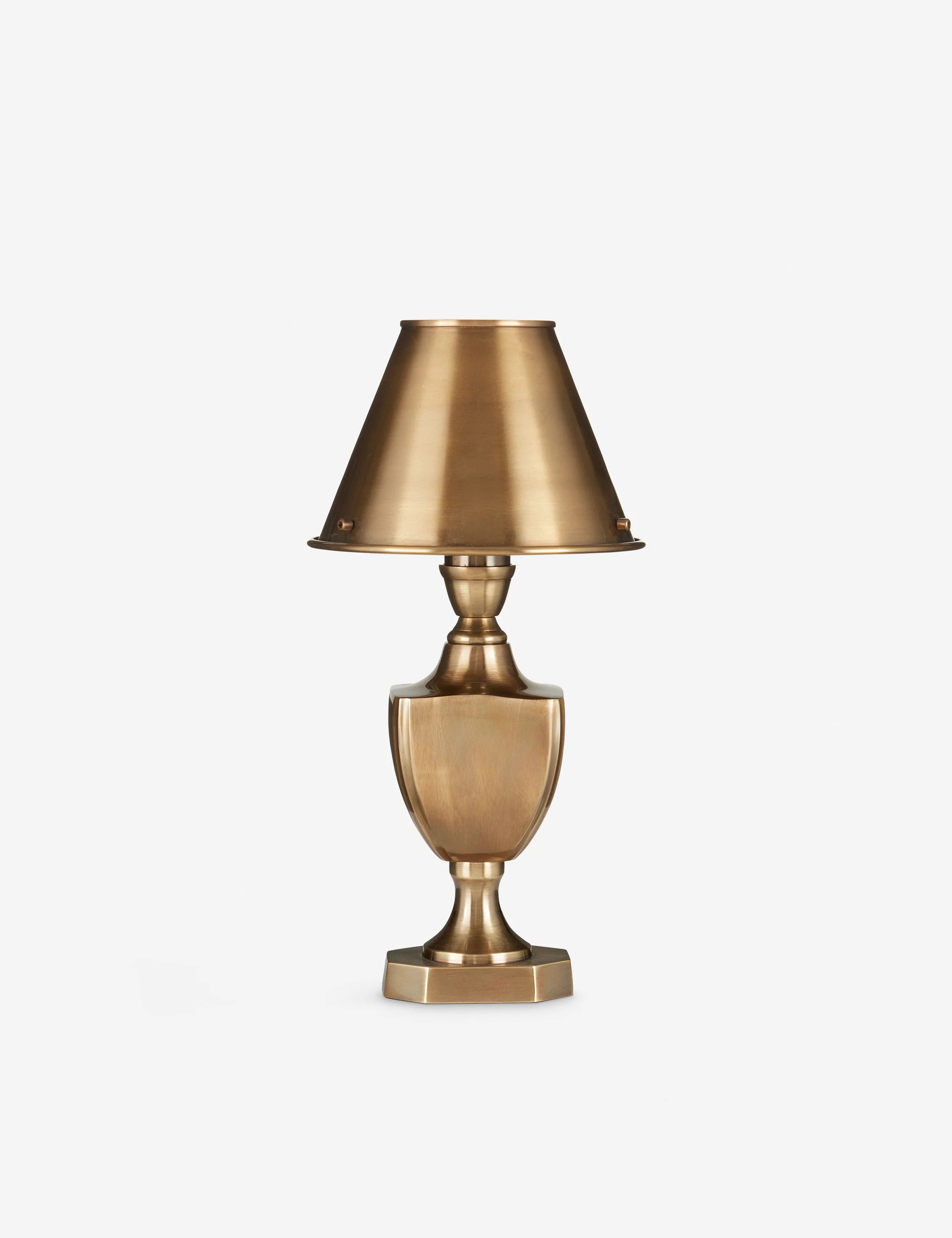 Azra Table Lamp, Antique Brass, Small | Lulu and Georgia 