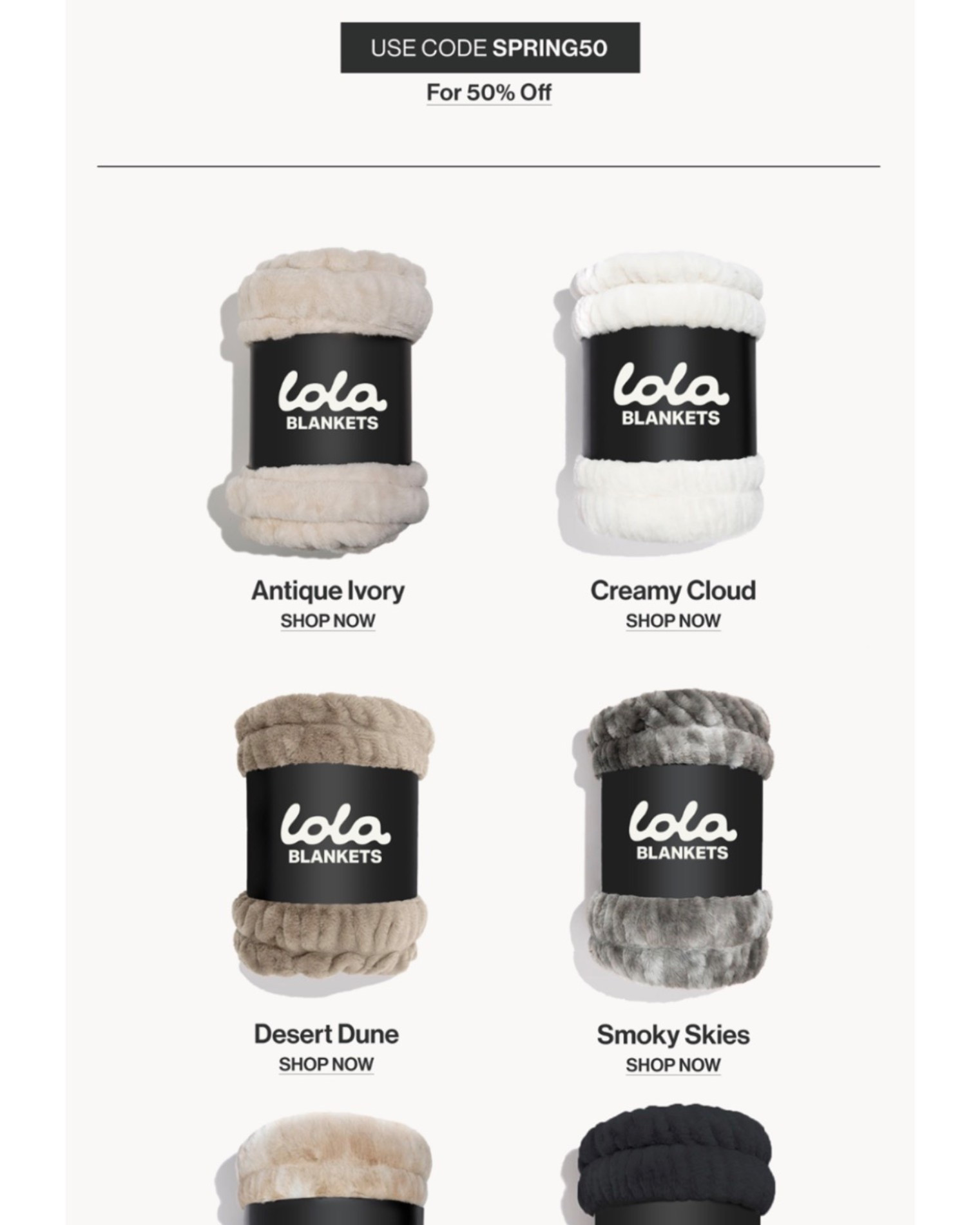 50% off Lola blankets!!! The softest and best blanket I’ve ever bought. Comes in multiple colors & sizes. I’ve never seen this discounted! 

#LTKHome