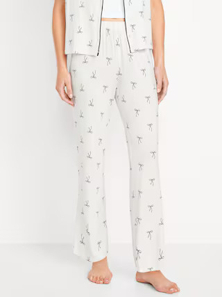 Mid-Rise Knit Jersey Pajama Pant | Old Navy (US)