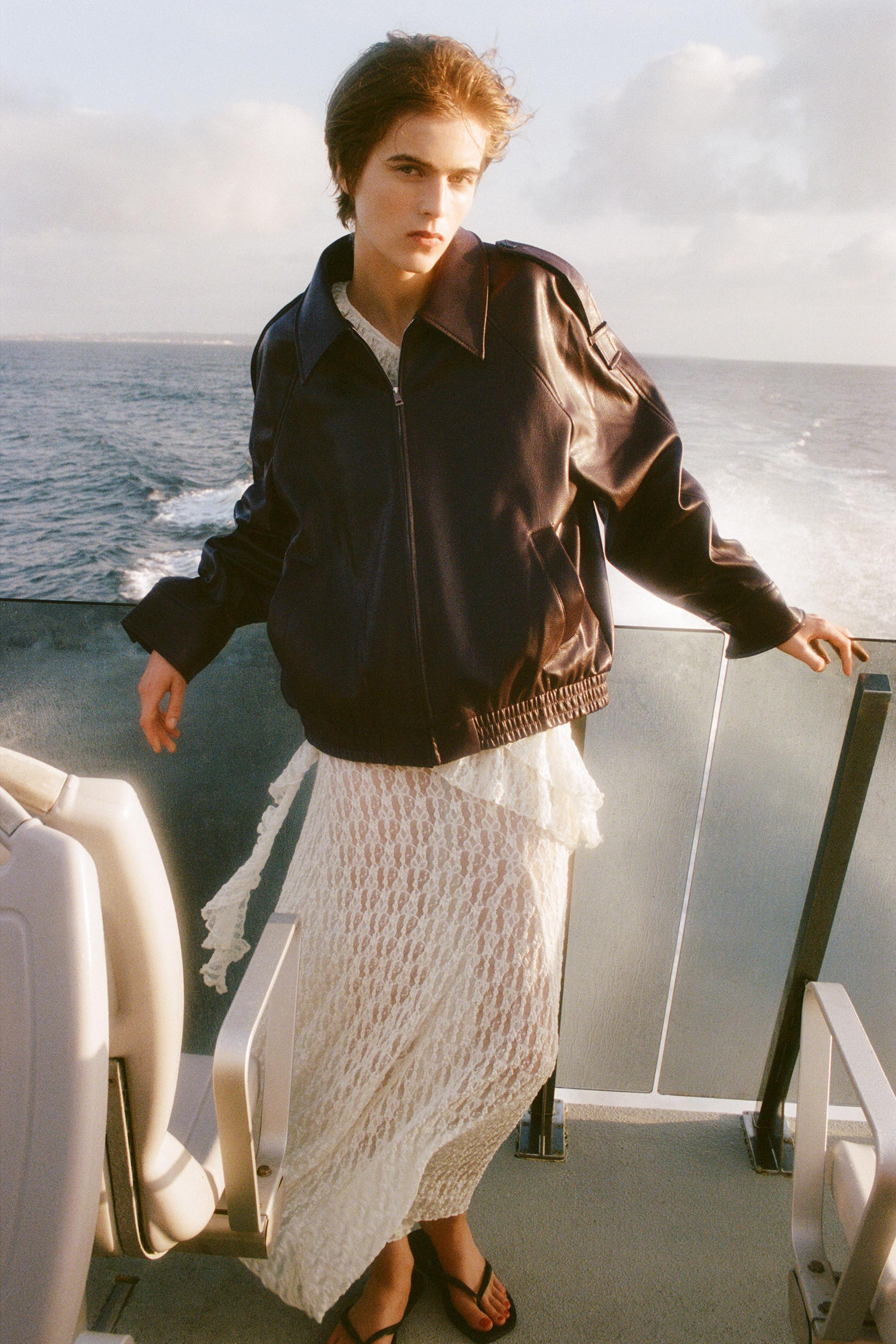 FAUX LEATHER BOMBER JACKET | Zara UK