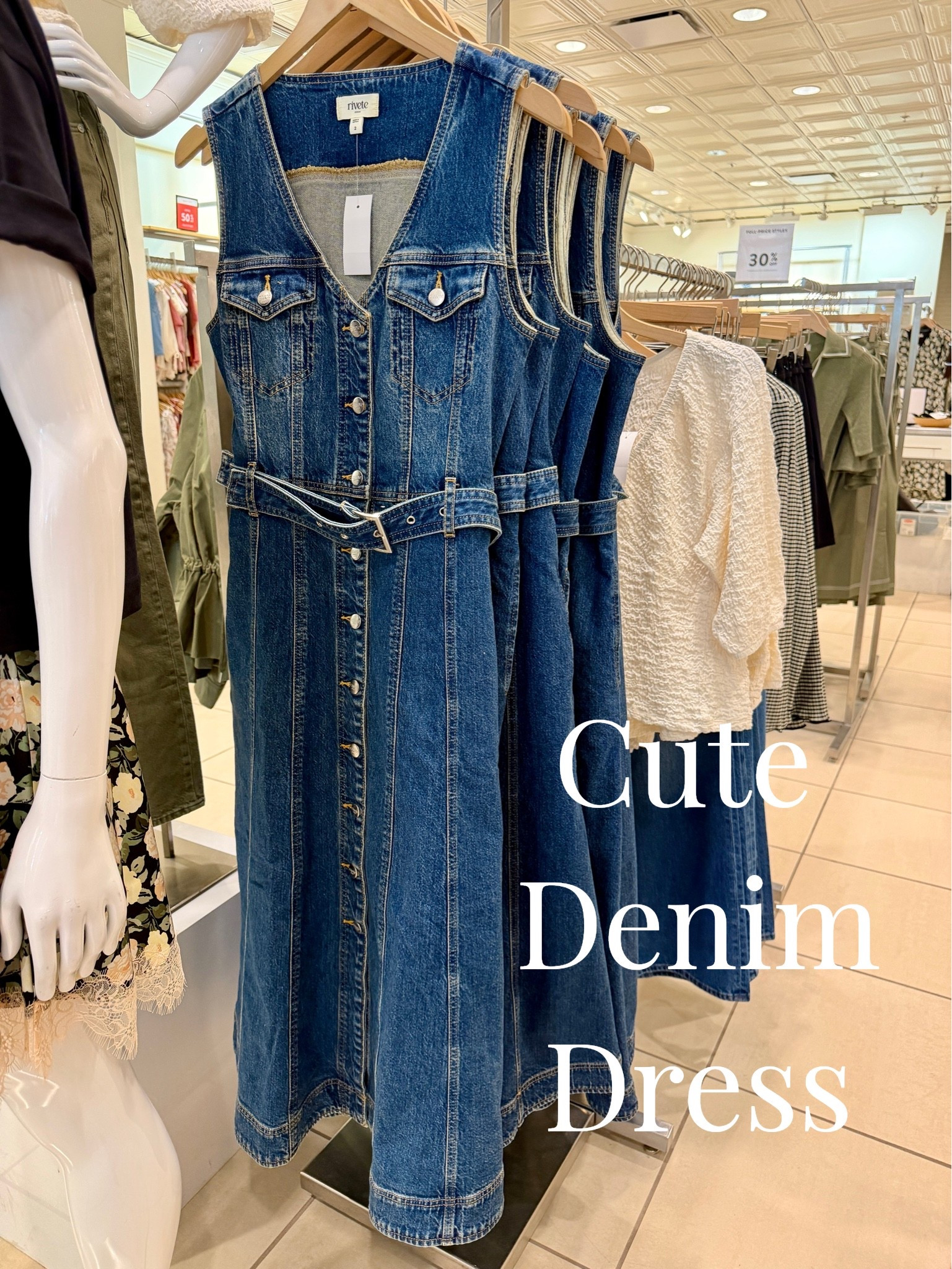 Cute denim dress! 30% off! Under $100!

#LTKSaleAlert #LTKOver40 #LTKSeasonal