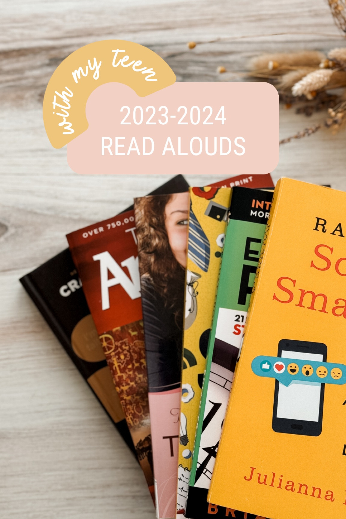 The books I read one on one with my teenage daughter this 2023-2024 school year - highly recommend!