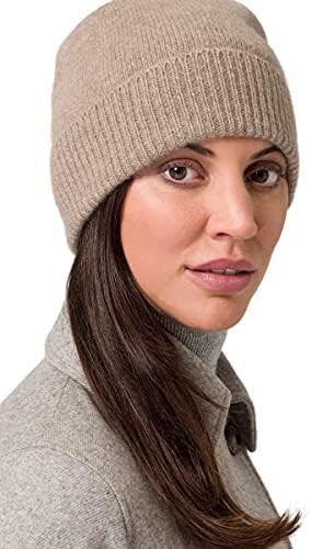 Style Republic Women’s Ribbed Beanie, 100% Cashmere, Soft & Stretchy with Ribbed Edge, Warm Hat... | Amazon (US)