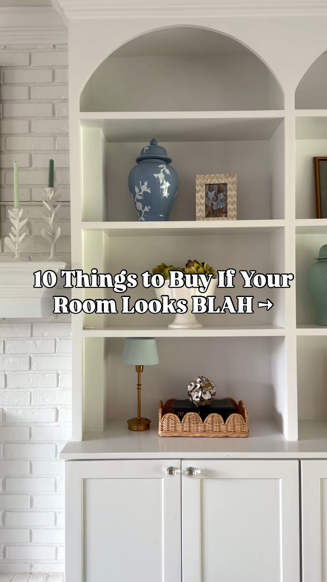 Fix that feeling with these 10 items:

1. Throw pillows — easiest instant transformation
2. Area rug — one of the biggest visual changes you can make
3. Lamps — make a room feel much more custom
4. Curtains / window treatments — instantly makes a room feel finished and elevated
5. Decorative mirrors — adds light & dimension
6. Accent chairs — a new chair can completely change the look of a corner
7. Coffee tables — smaller furniture swaps can make a room feel new
8. Artwork — brings in pops of color 
9. Decorative baskets — pretty + functional
10. Small accessories — vases, trays, books, bowls, candles, and decorative objects that finish the room

Like & say SHOP for details!

room refresh, room makeover, home decor ideas, room decorating ideas, living room decor, bedroom decor, affordable home decor, budget-friendly home decor, designer look for less, Amazon home, coastal home decor, classic coastal decor, home styling