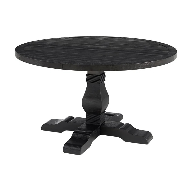 Wenger 55'' Pine Solid Wood Pedestal Dining Table | Wayfair North America