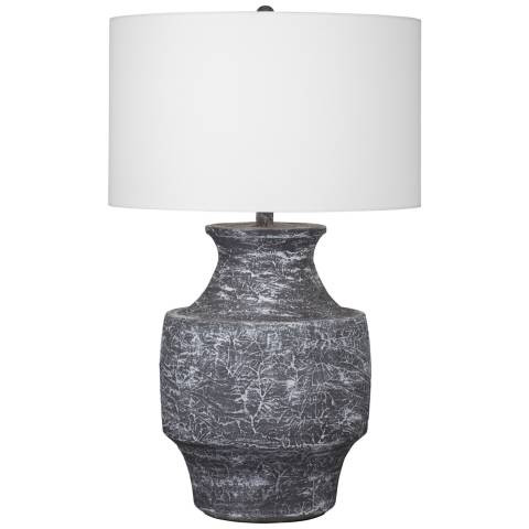 Madison Textured Gray Patina Iron Table Lamp - #097K3 | Lamps Plus | Lamps Plus