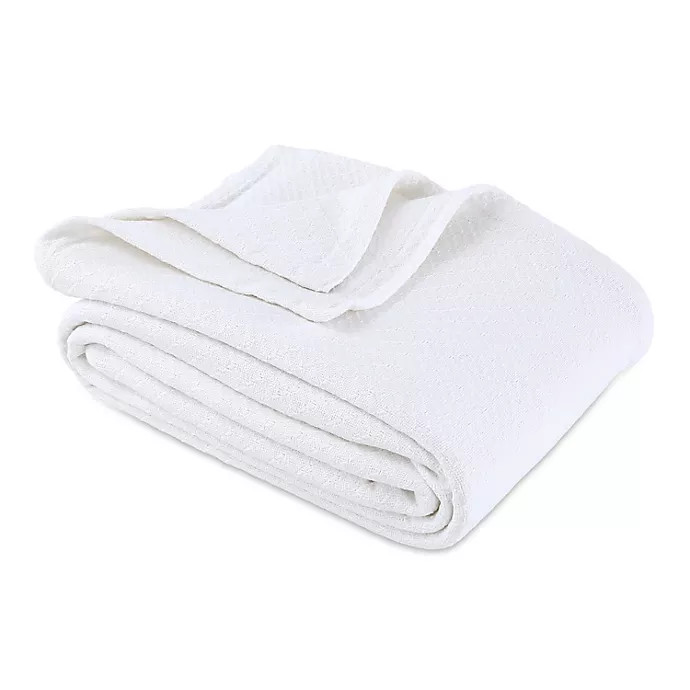 Bee & Willow™ Home Cotton Knit Full/Queen Blanket in White | Bed Bath & Beyond