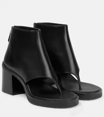 Thong leather ankle sandals | Mytheresa (US/CA)