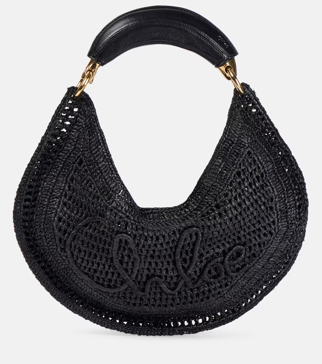Summer Banana Small raffia shoulder bag | Mytheresa (US/CA)