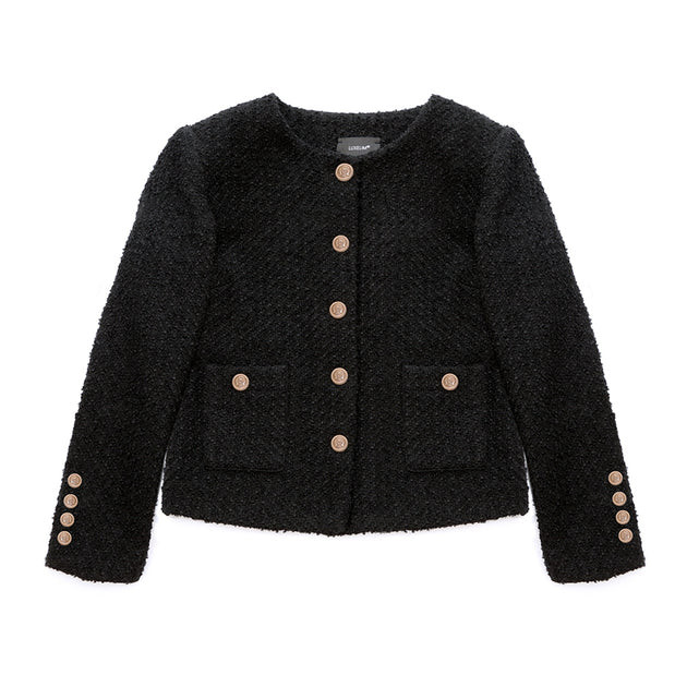 Women's Boucle Wool Jacket | LUXELIM