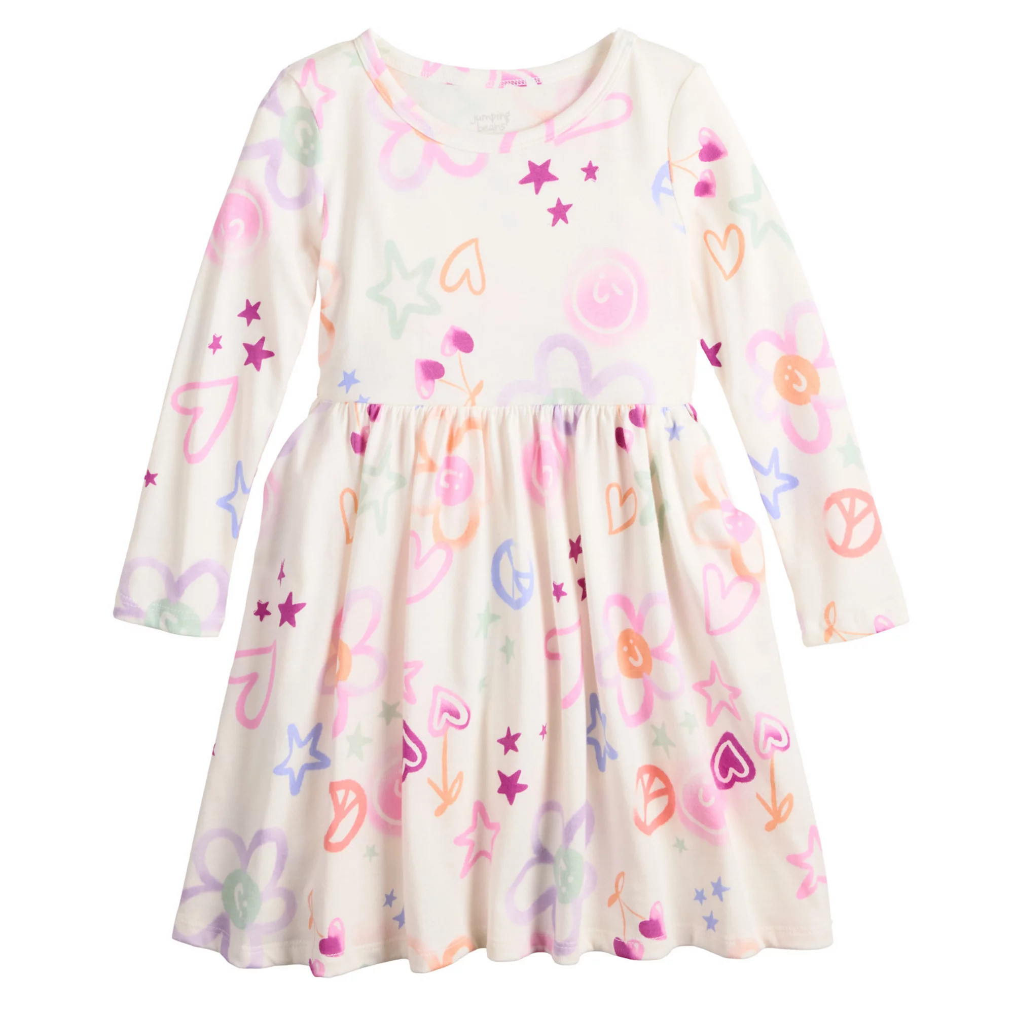 Baby & Toddler Girls Jumping Beans® Long Sleeve Jersey Dress | Kohl's