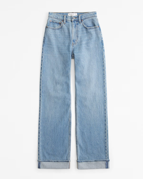 Women's High Rise 90s Relaxed Jean | Women's Clearance | Abercrombie.com | Abercrombie & Fitch (US)