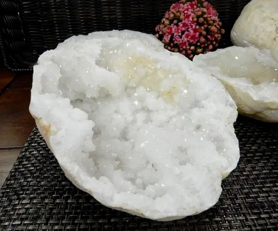 Geode  Extra Large White Color Druzy Geodes  Gorgeous | Etsy | Etsy (US)