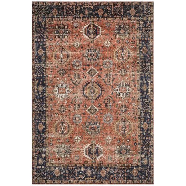 Waseca Rust/Navy Area Rug | Wayfair North America