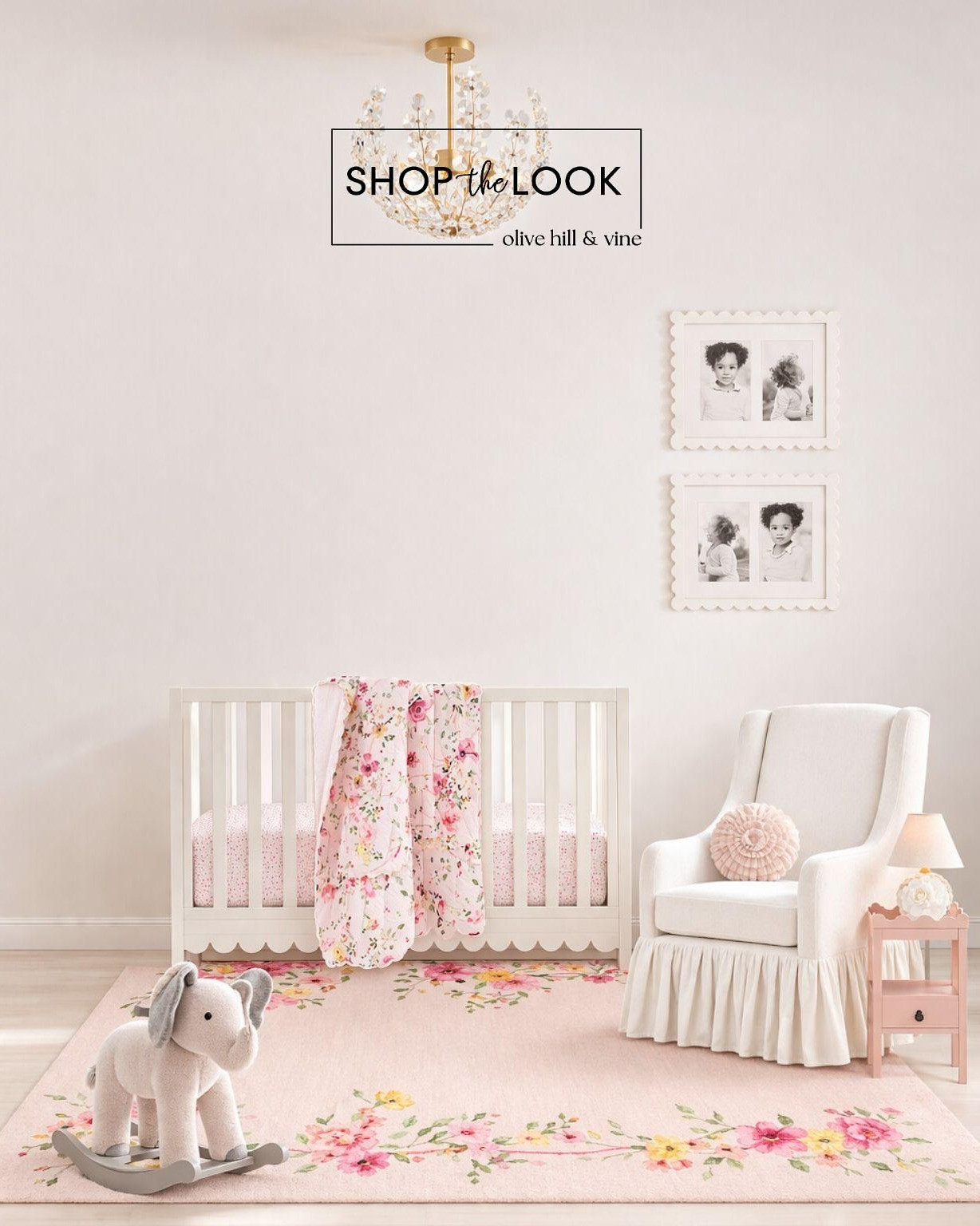 Seeing this nursery come to life is everything. Soft blush florals, scalloped details, and cozy textures layer so beautifully—creating a light, airy space that feels sweet, calming, and perfectly styled for baby. 

 

#LTKHome #LTKBaby #LTKBump