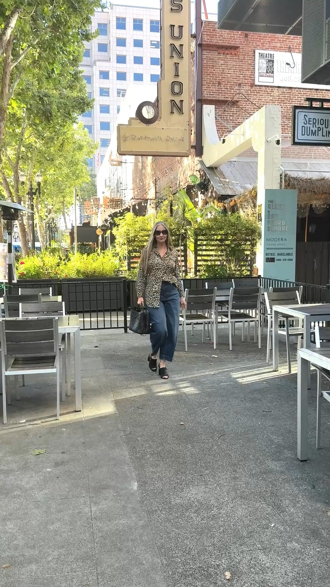 Leopard shirt with barrel jeans. #coolootd #trendyover50 #barreljeansover40 #styleidea #summeroutfit #midsizestyle #modernminimalist

#LTKOver40 #LTKMidsize #LTKootd