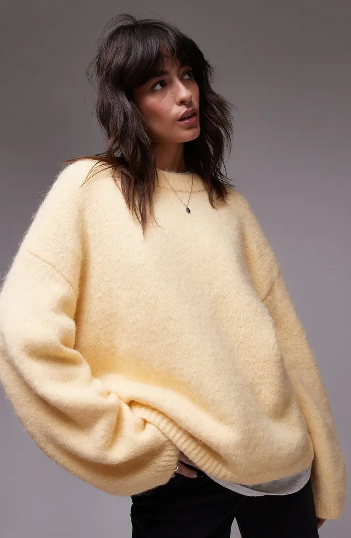 Oversize Boxy Fluffy Sweater | Nordstrom