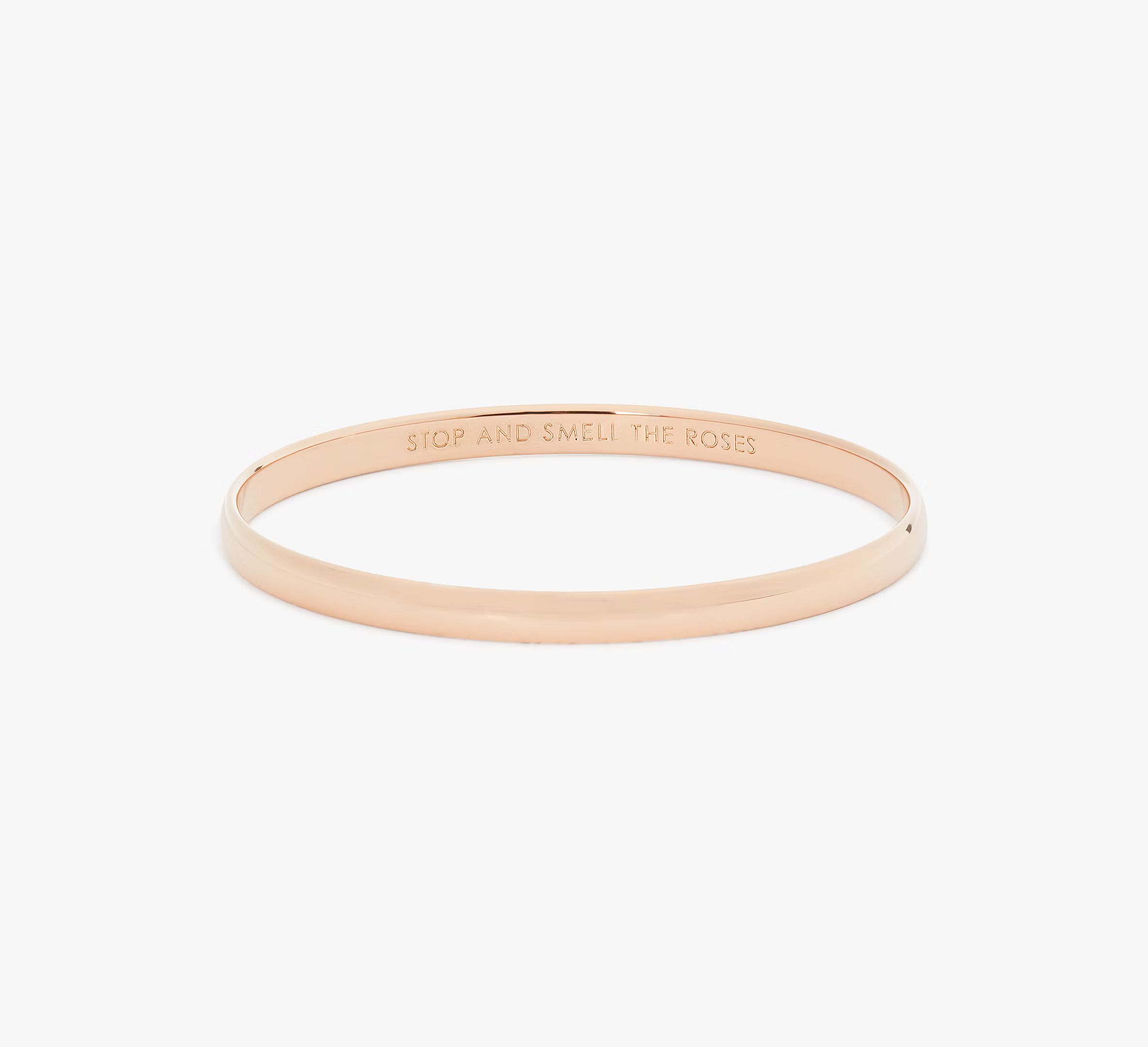 Kate Spade Stop And Smell The Roses Idiom Bangle, Rose Gold | Kate Spade (US)