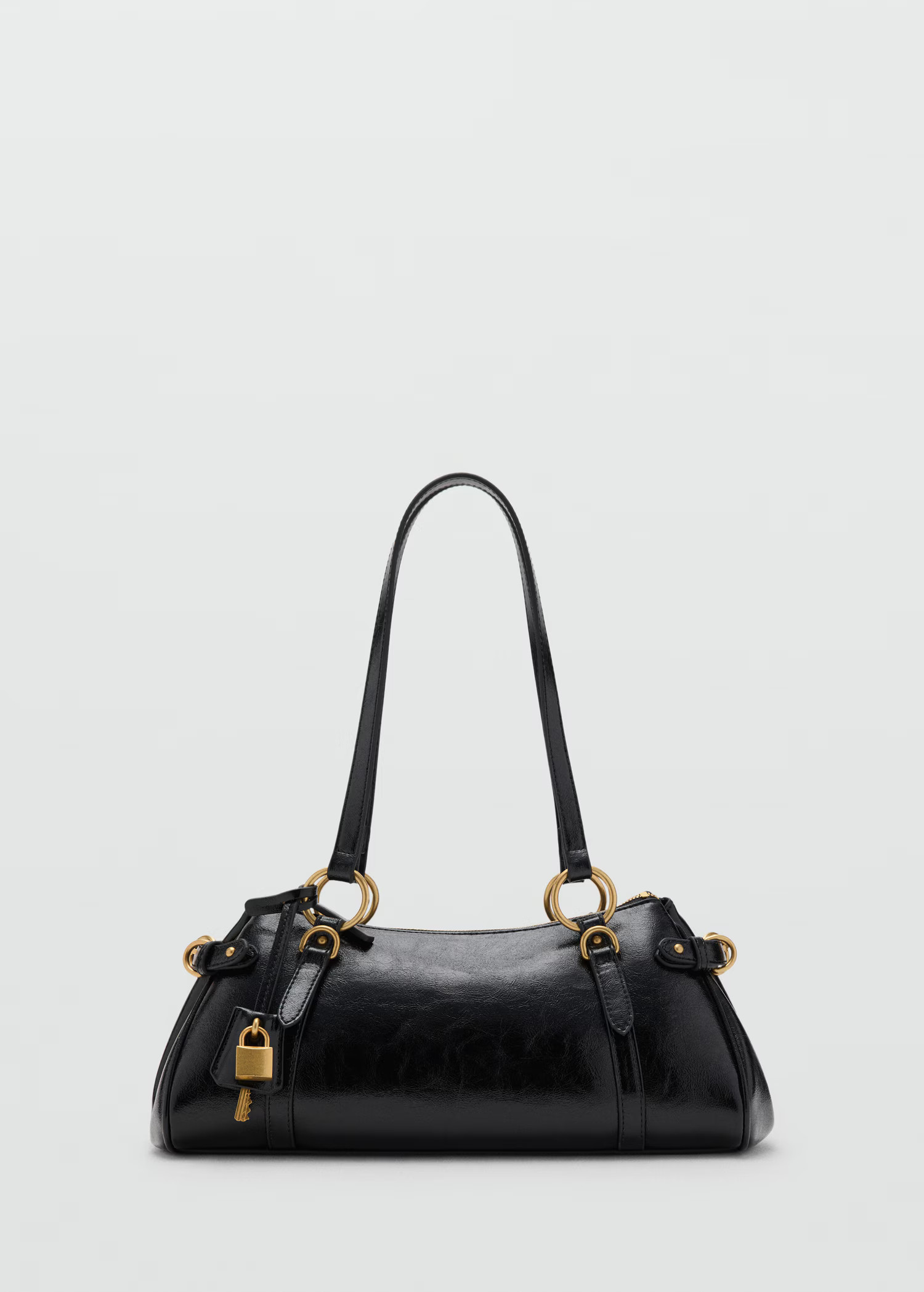 Bowling shoulder bag with charm | Mango (US/MX/AU)