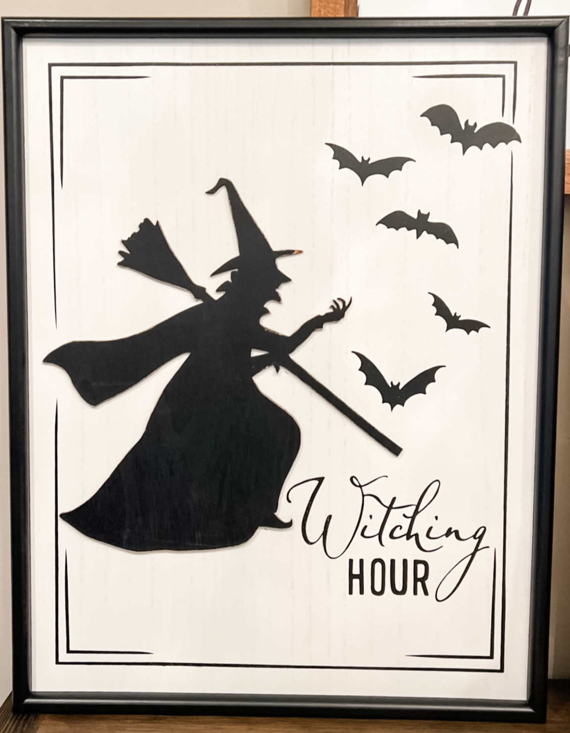 Wood witching hour sign
🧙‍♀️ 
.
.
#halloween #target #witch #home #decor #style #house #fall

#LTKHalloween #LTKhome #LTKfindsunder50
