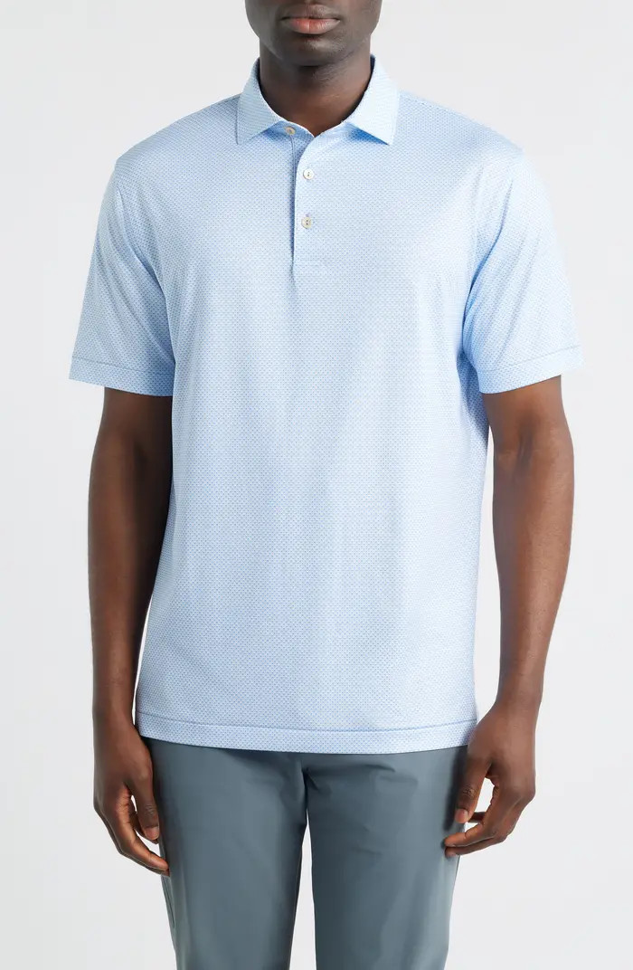 Medina Microprint Performance Jersey Polo | Nordstrom