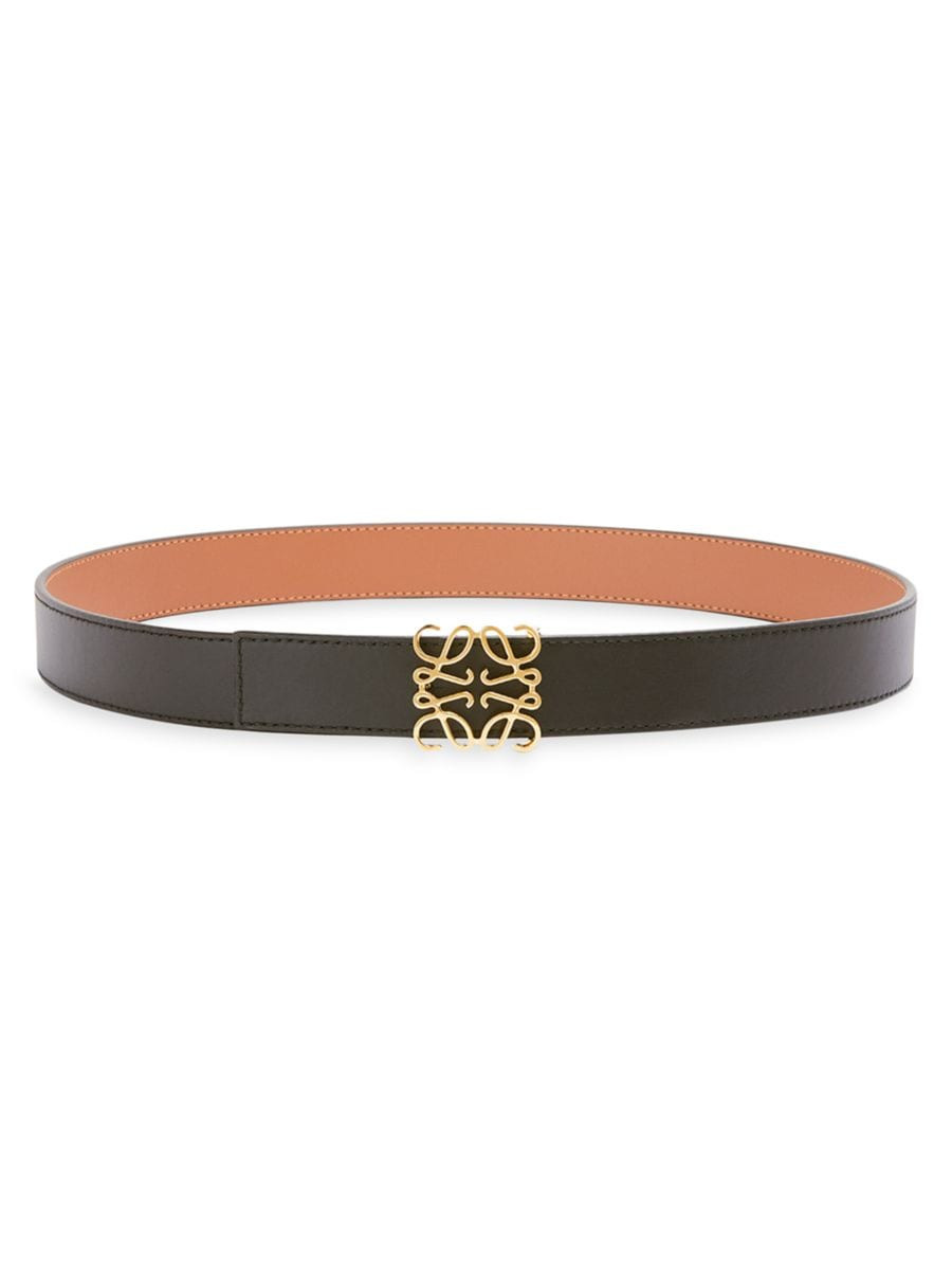 LOEWE Reversible Anagram Leather Belt | Saks Fifth Avenue | Saks Fifth Avenue